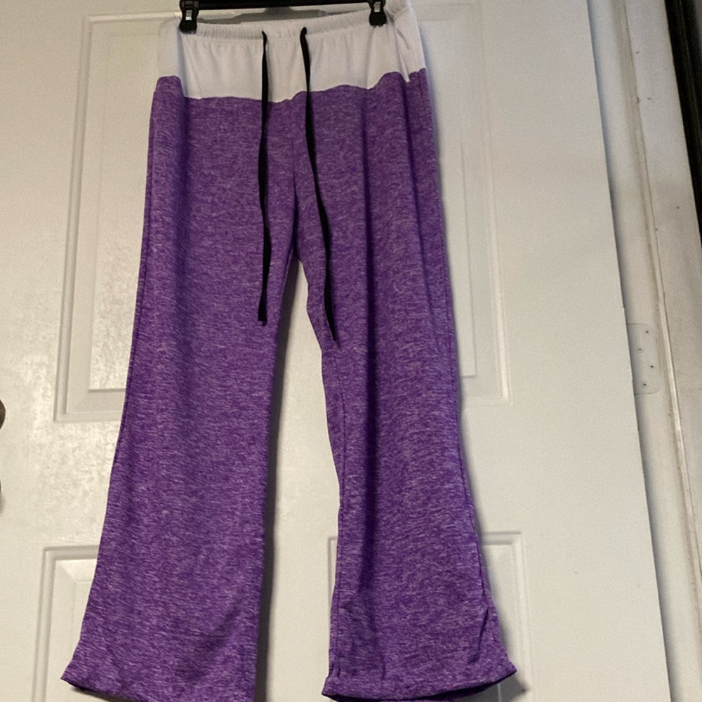 Purple and White Lounge Pants